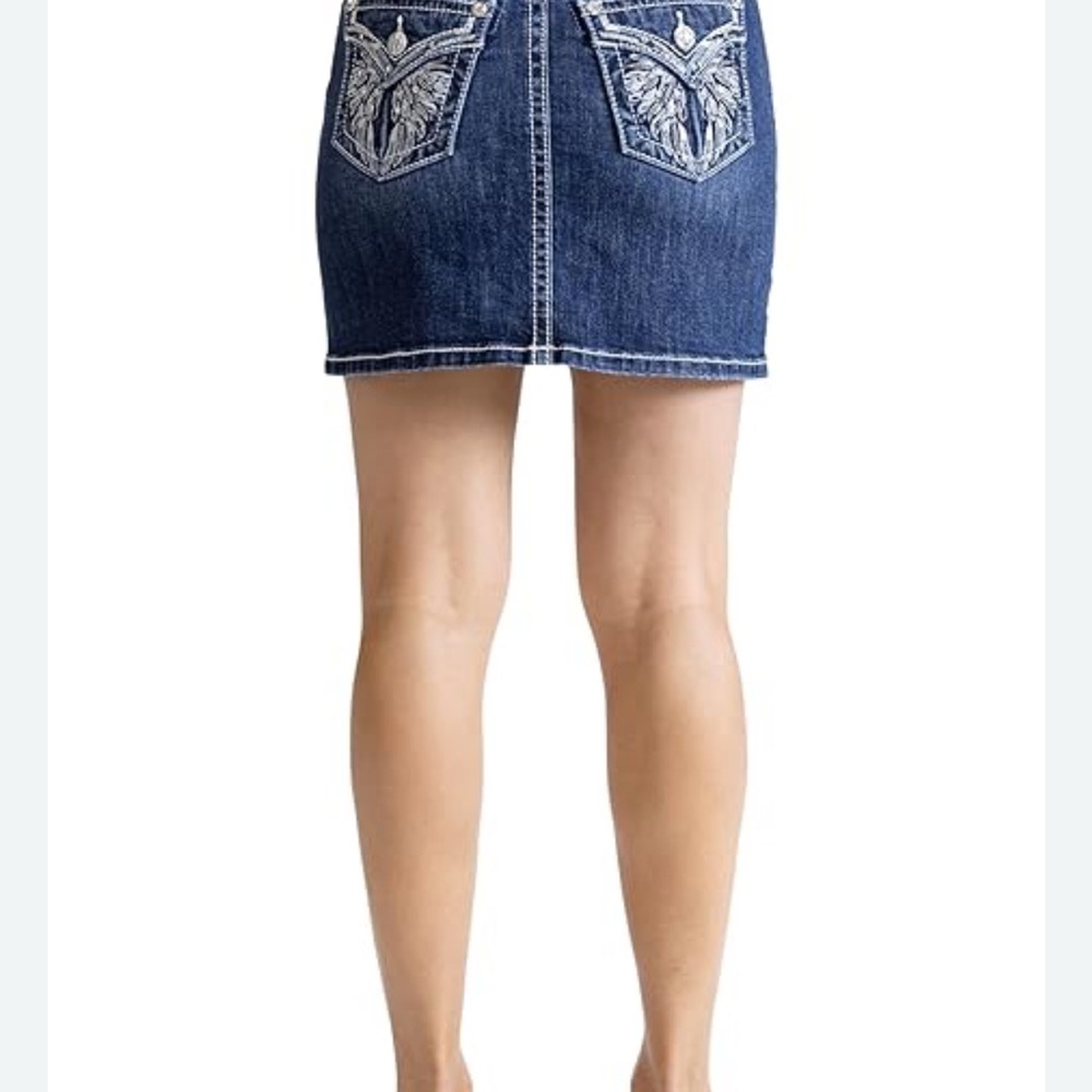 Y2K nwt bling mini  Skirt - Blue - size med